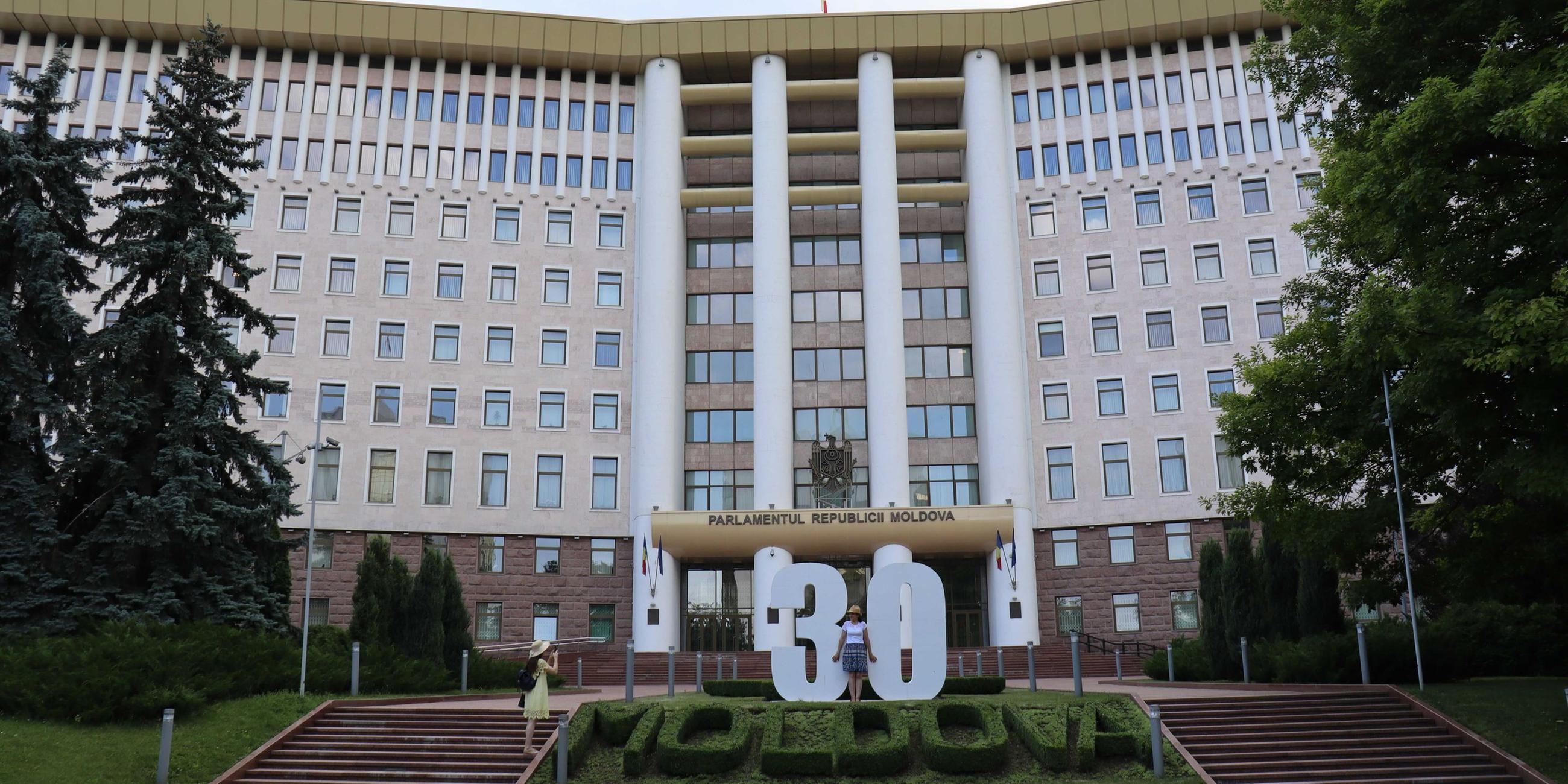 Das Parlamentsgebäude in der Hauptstadt Chisinau.
