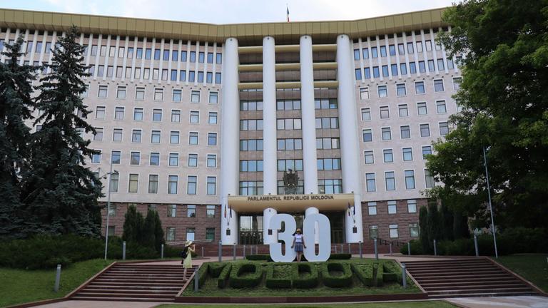 Das Parlamentsgebäude in der Hauptstadt Chisinau.