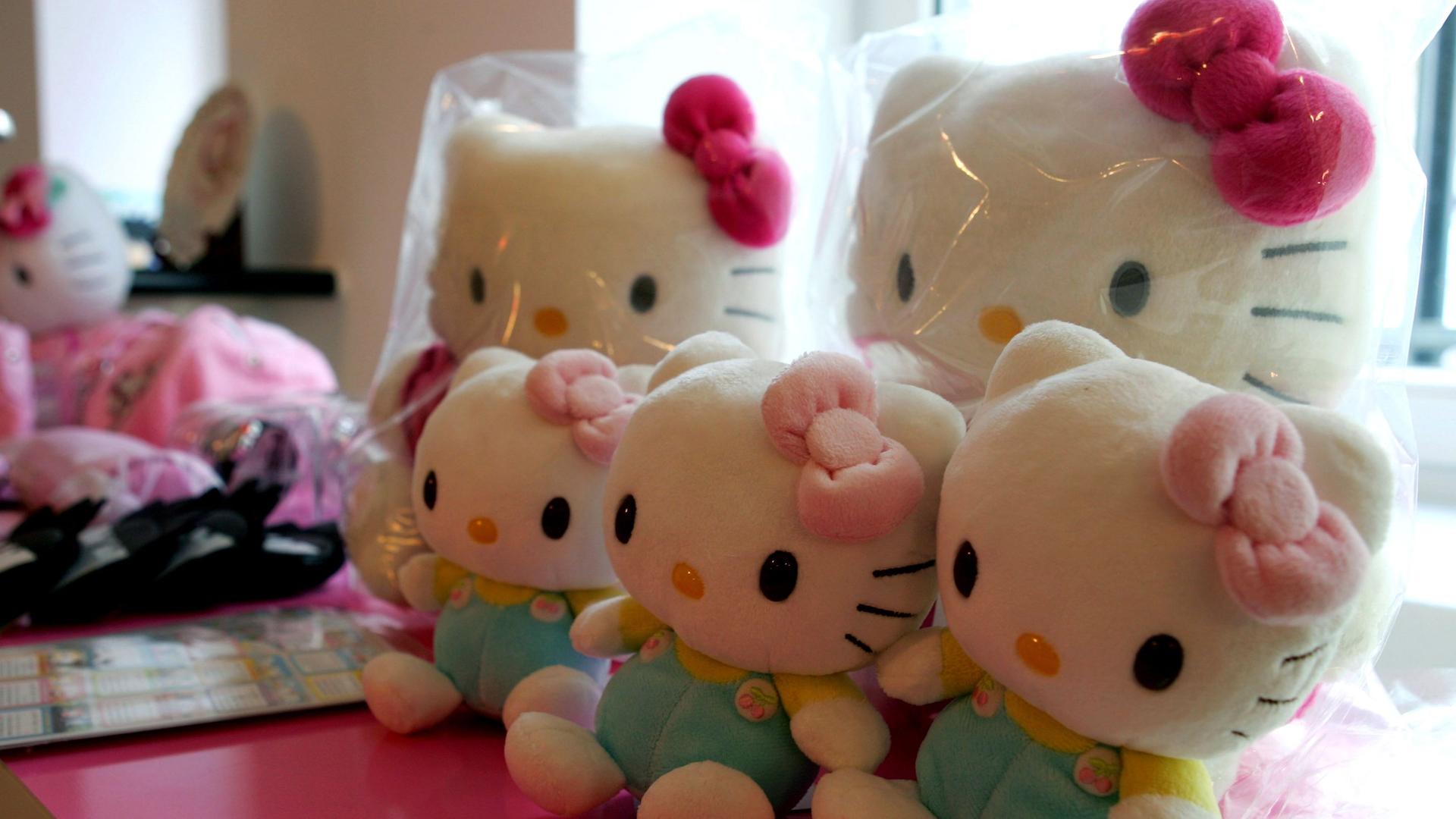 Die «Hello Kitty»-Katze soll für Nachhaltigkeit werben. Archiv.