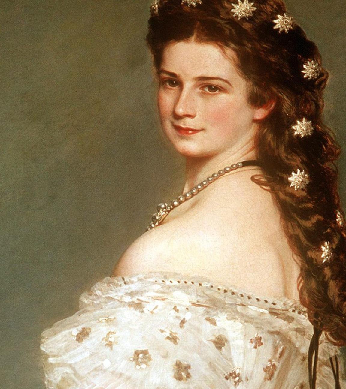 Ein Ölgemälde von Elisabeth, Kaiserin von Österreich. Archiv