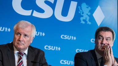 Eine Woche vor der Landtagswahl steckt die CSU im Tief.
