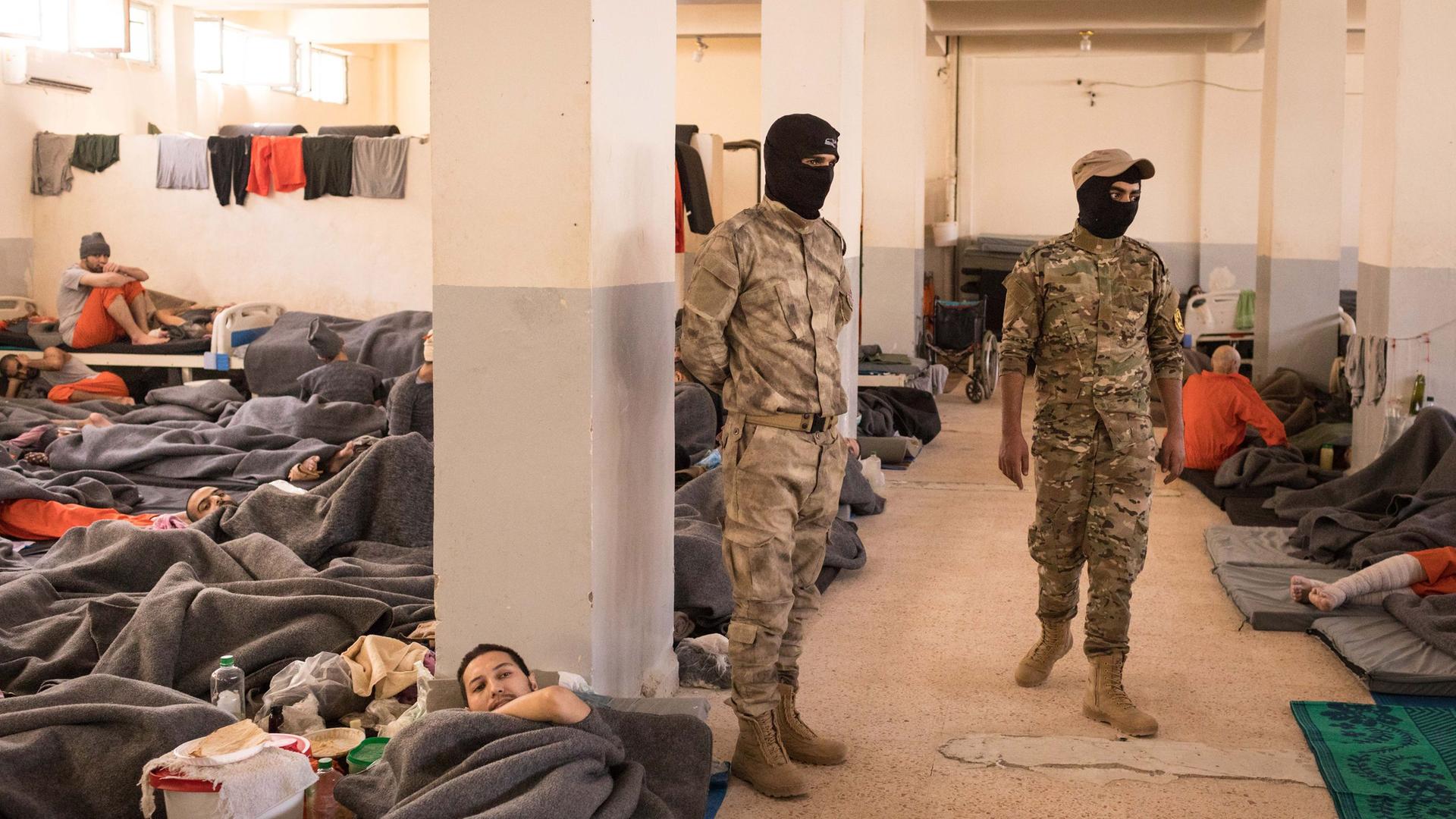 Gefängnis für IS-Anhänger in Al-Hassaka. Archivbild