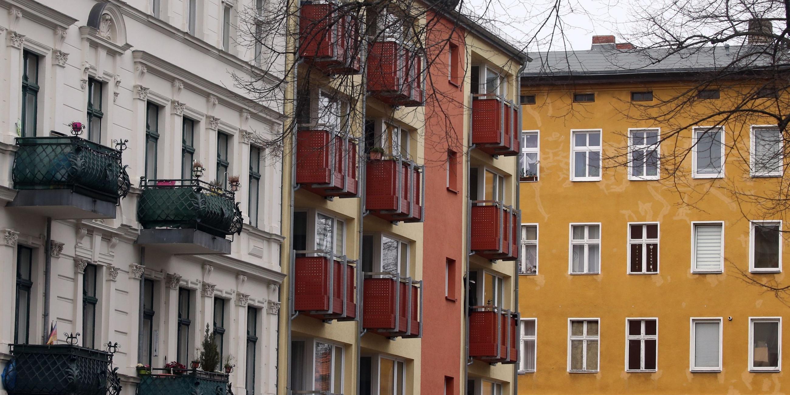 Häuser mit Mietwohnungen in Berlin.