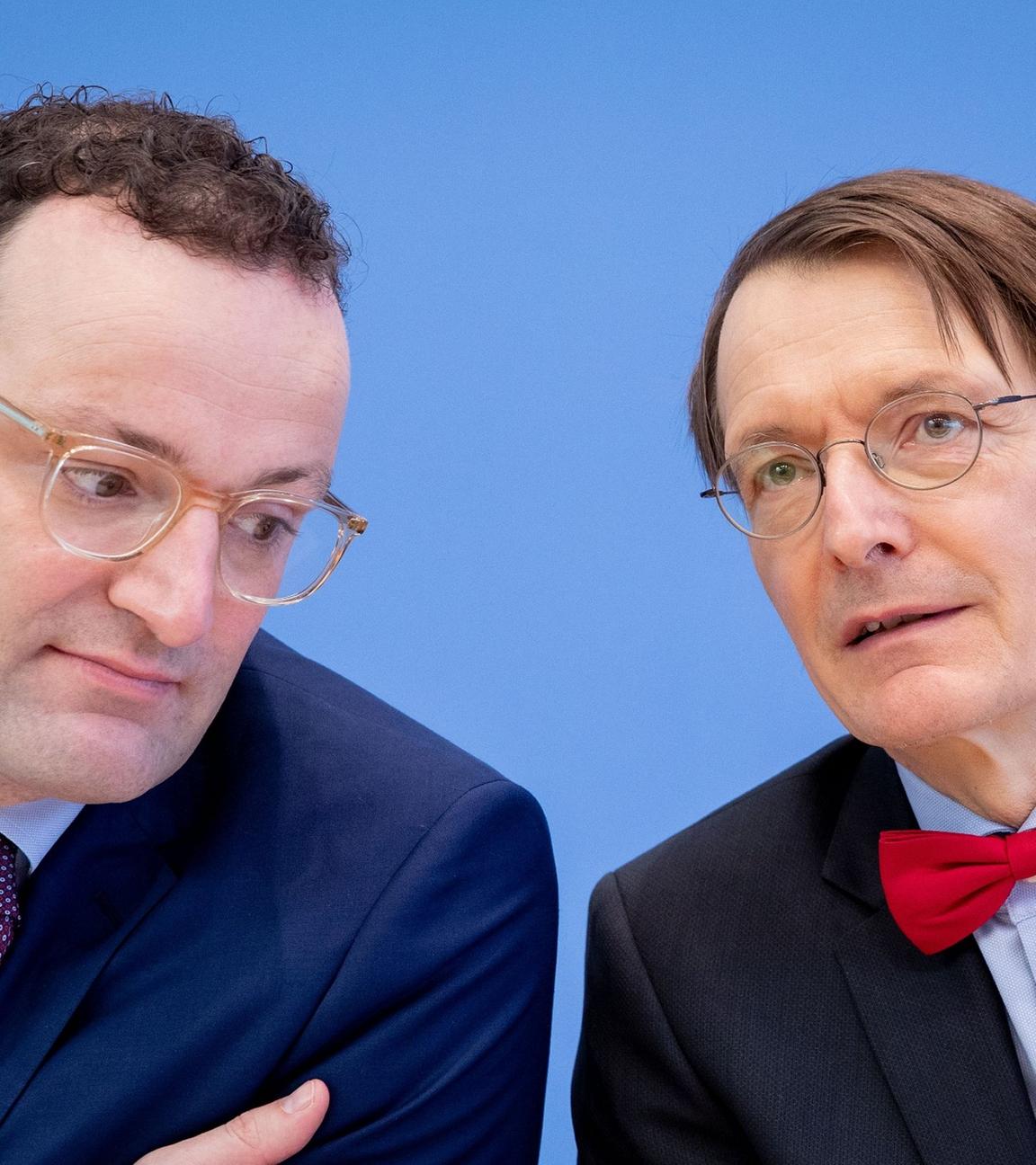 Jens Spahn (links) und Karl Lauterbach. Archivbild