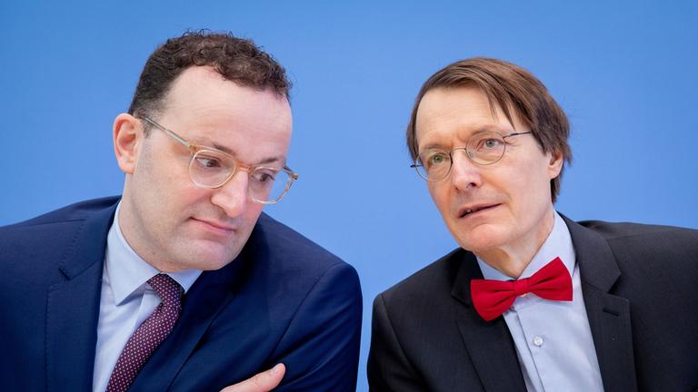 Jens Spahn (links) und Karl Lauterbach. Archivbild