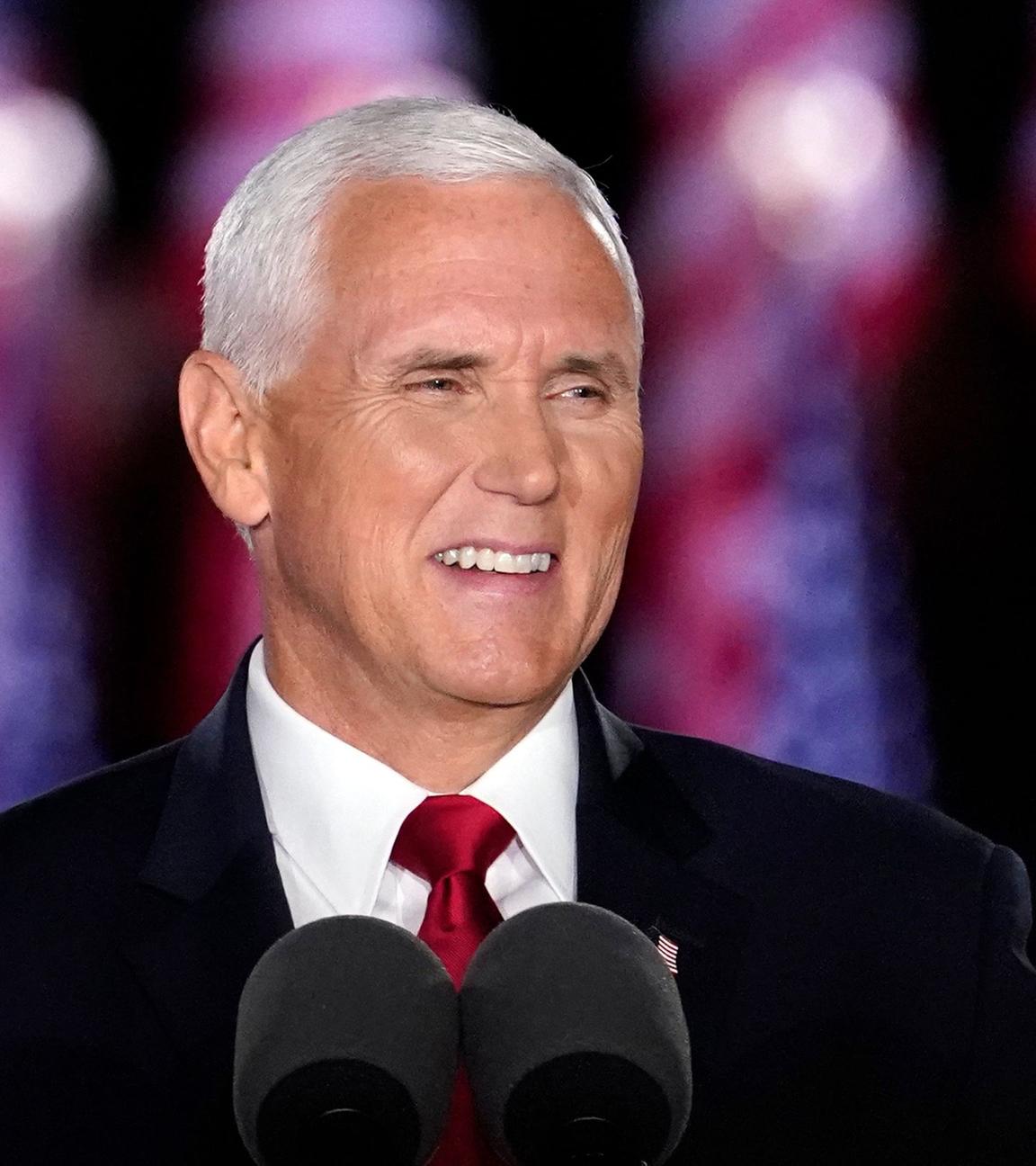 Mike Pence spricht auf dem Parteitag.