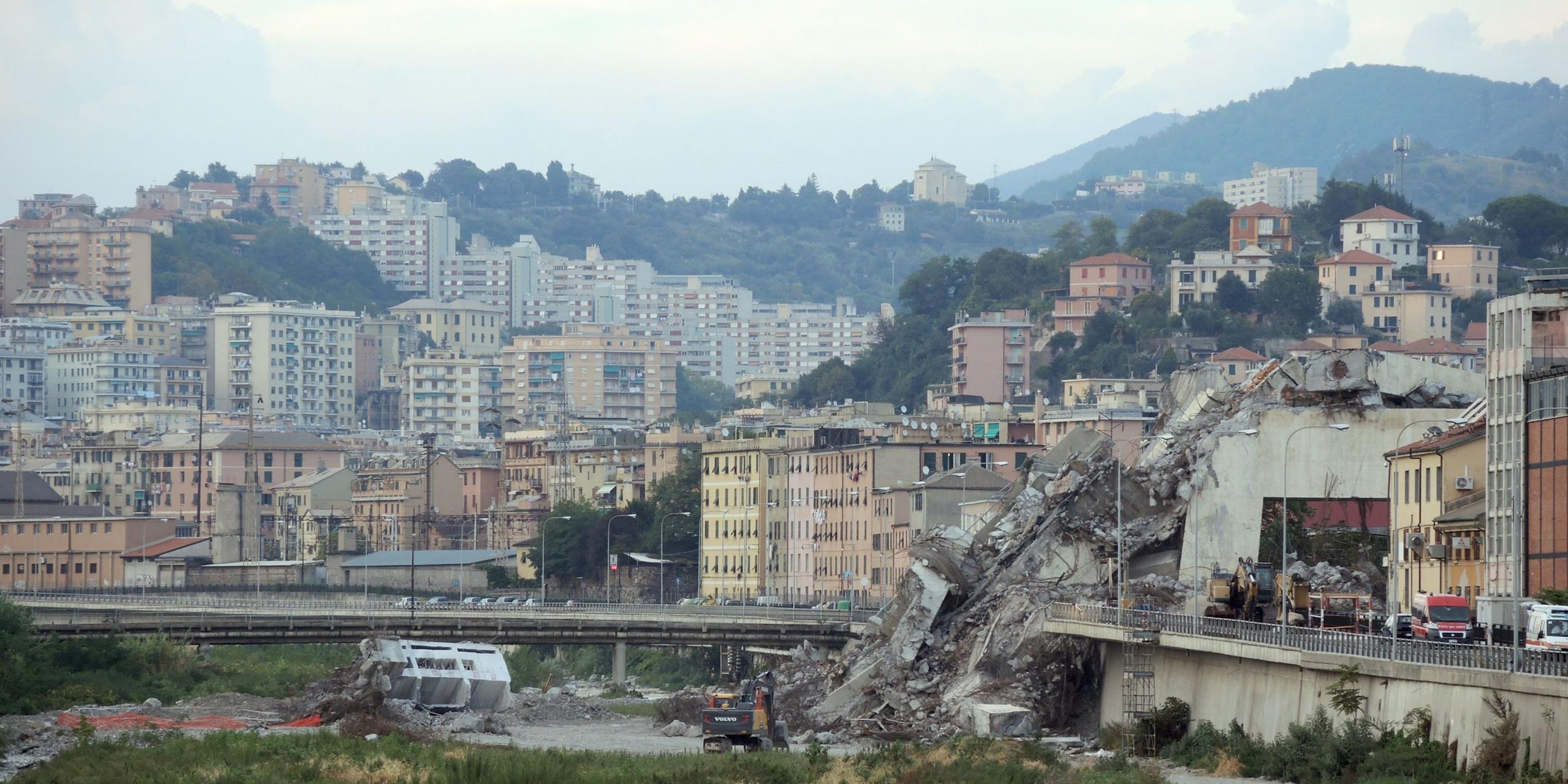 Nach dem Brückeneinsturz in Genua (Archiv)