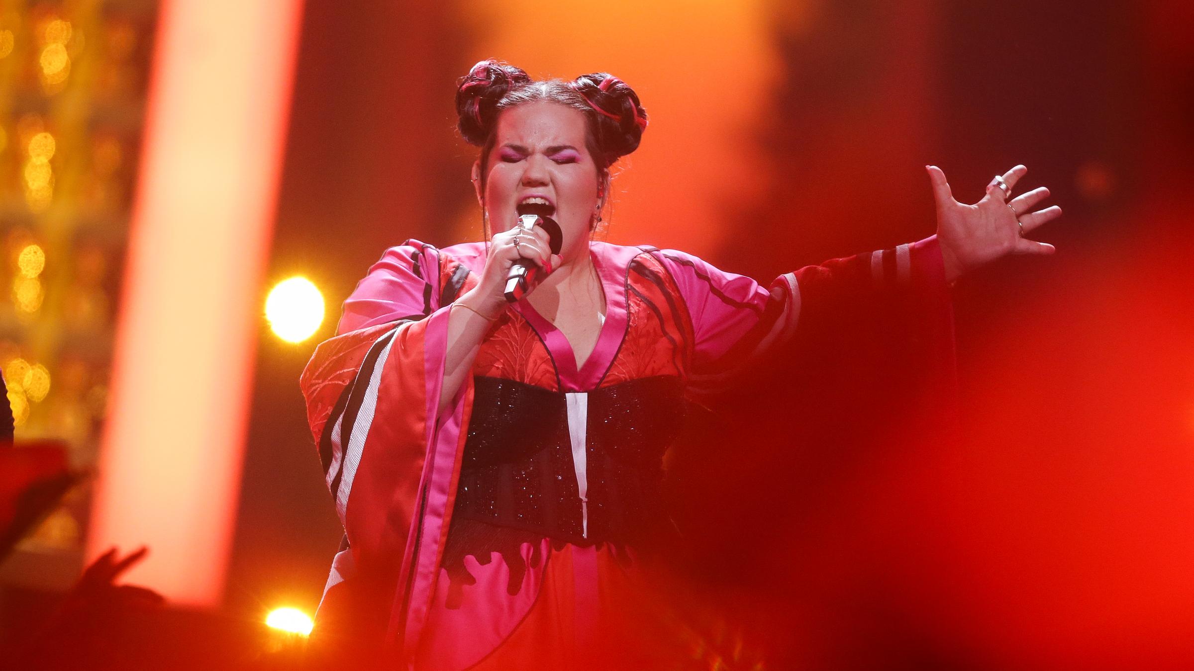 Netta bekam für «Toy» die meisten Punkte beim ESC 2018, aufgenommen am 12.05.2018 