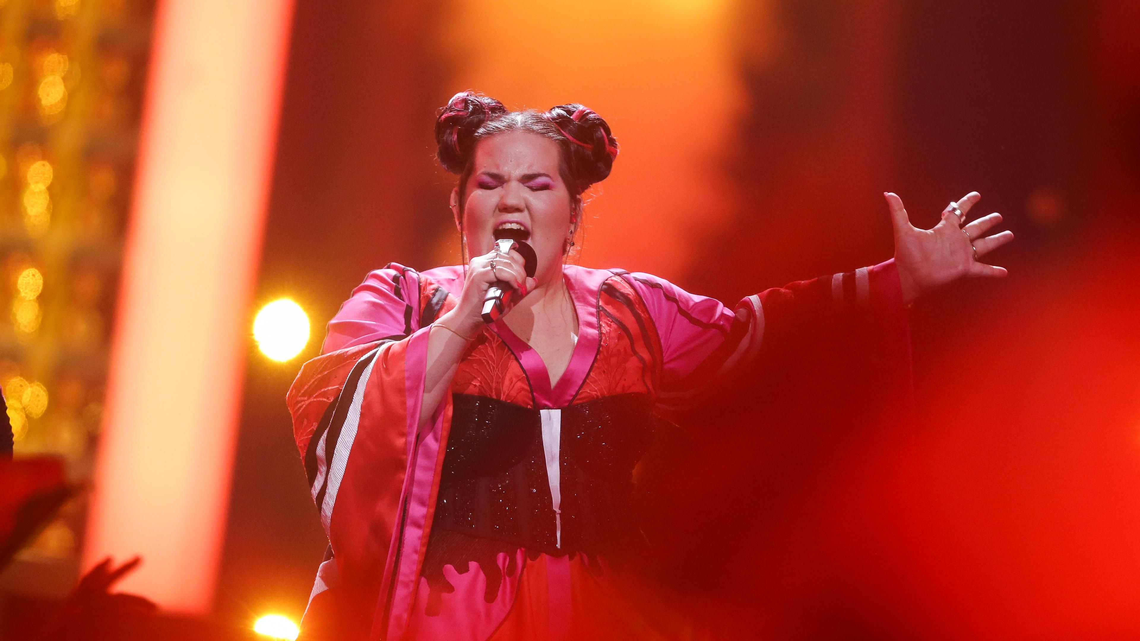 Netta bekam für «Toy» die meisten Punkte beim ESC 2018, aufgenommen am 12.05.2018 