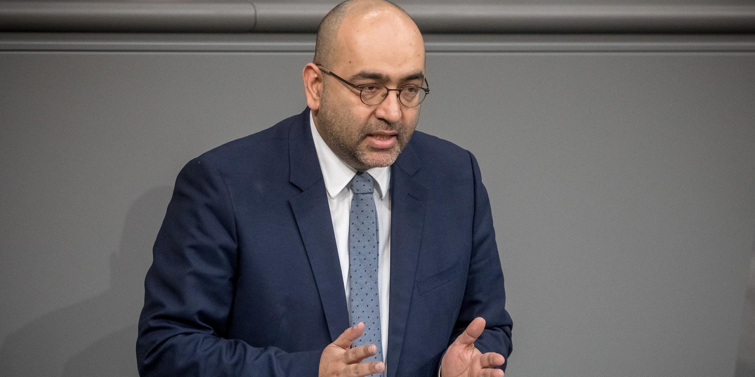 Omid Nouripour im Bundestag.