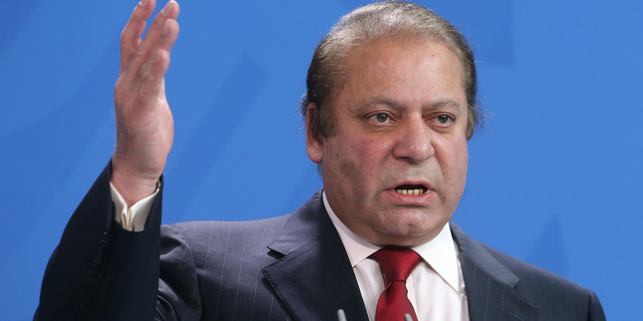 Pakistans Ex-Premier Nawaz Sharif. Archivbild