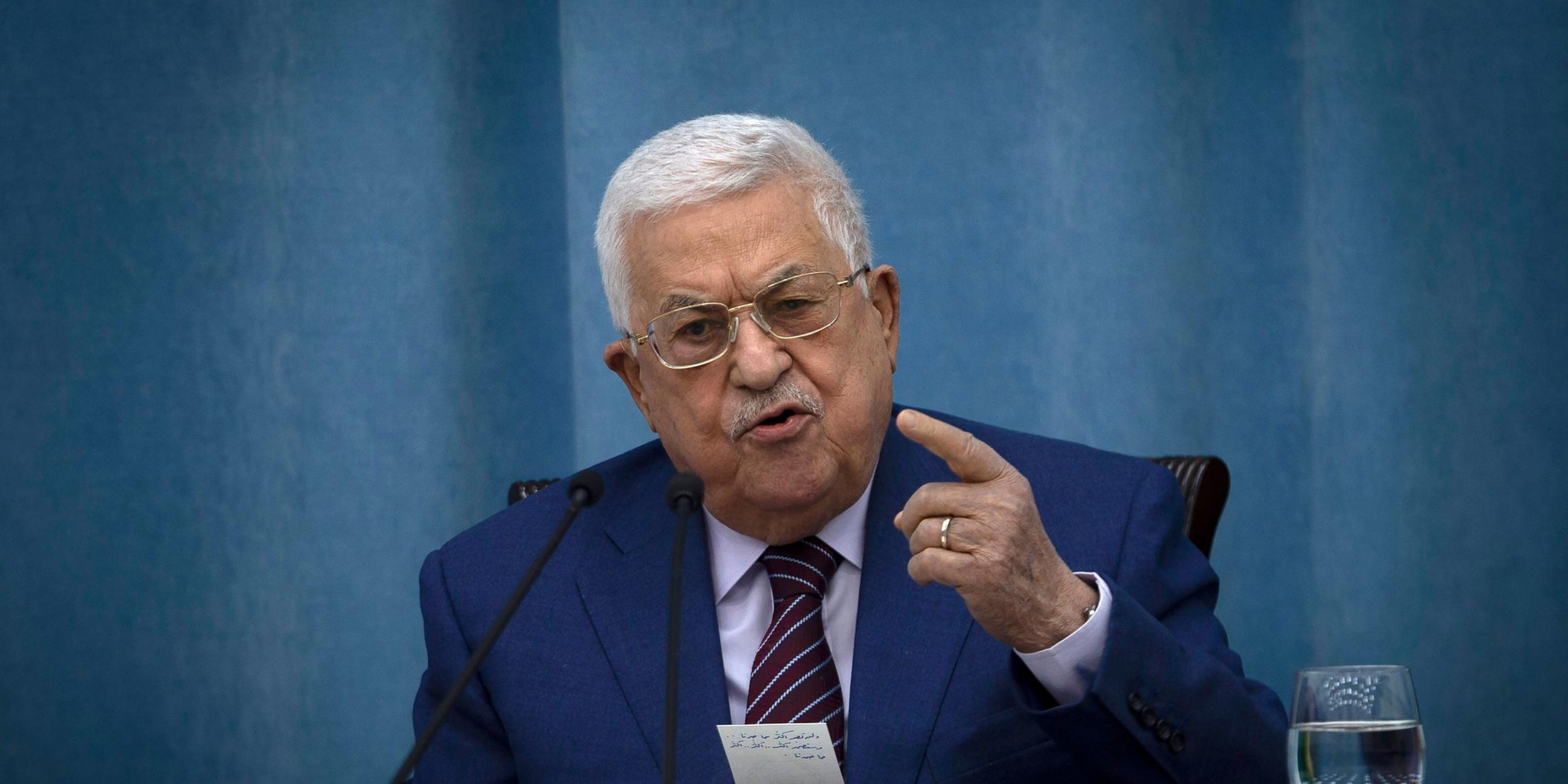 Palästinenserpräsident Mahmud Abbas. Archivbild