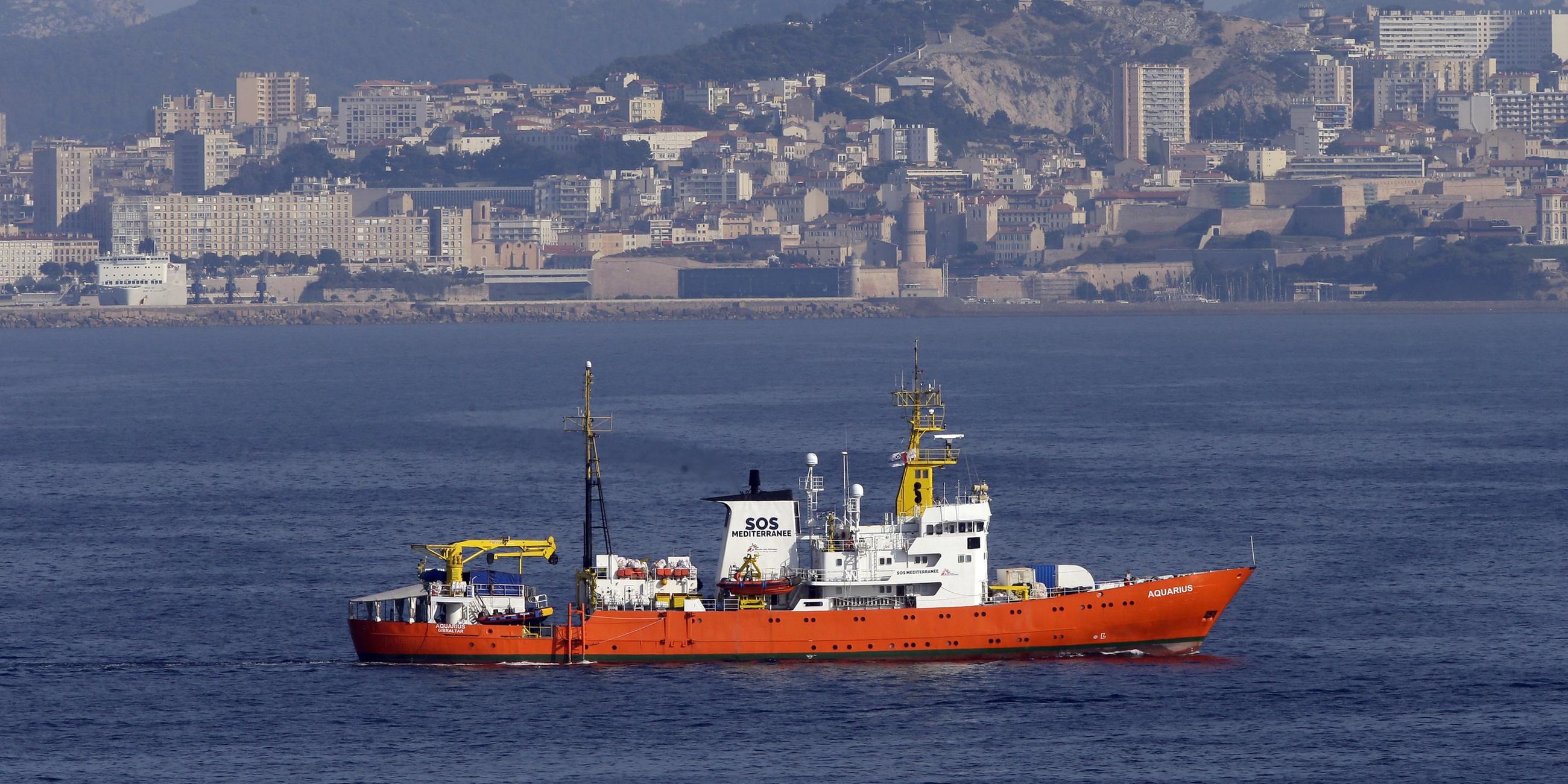 Rettungsschiff Aquarius mussts fünf Tage auf dem Meer ausharren.
