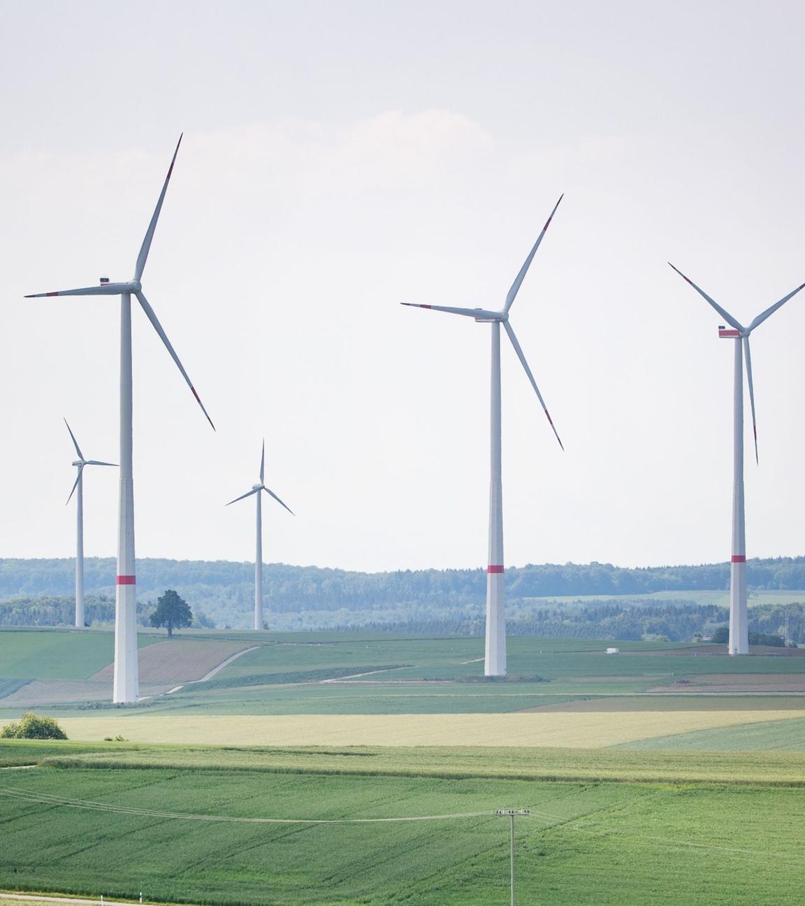Windräder in Baden-Württemberg.