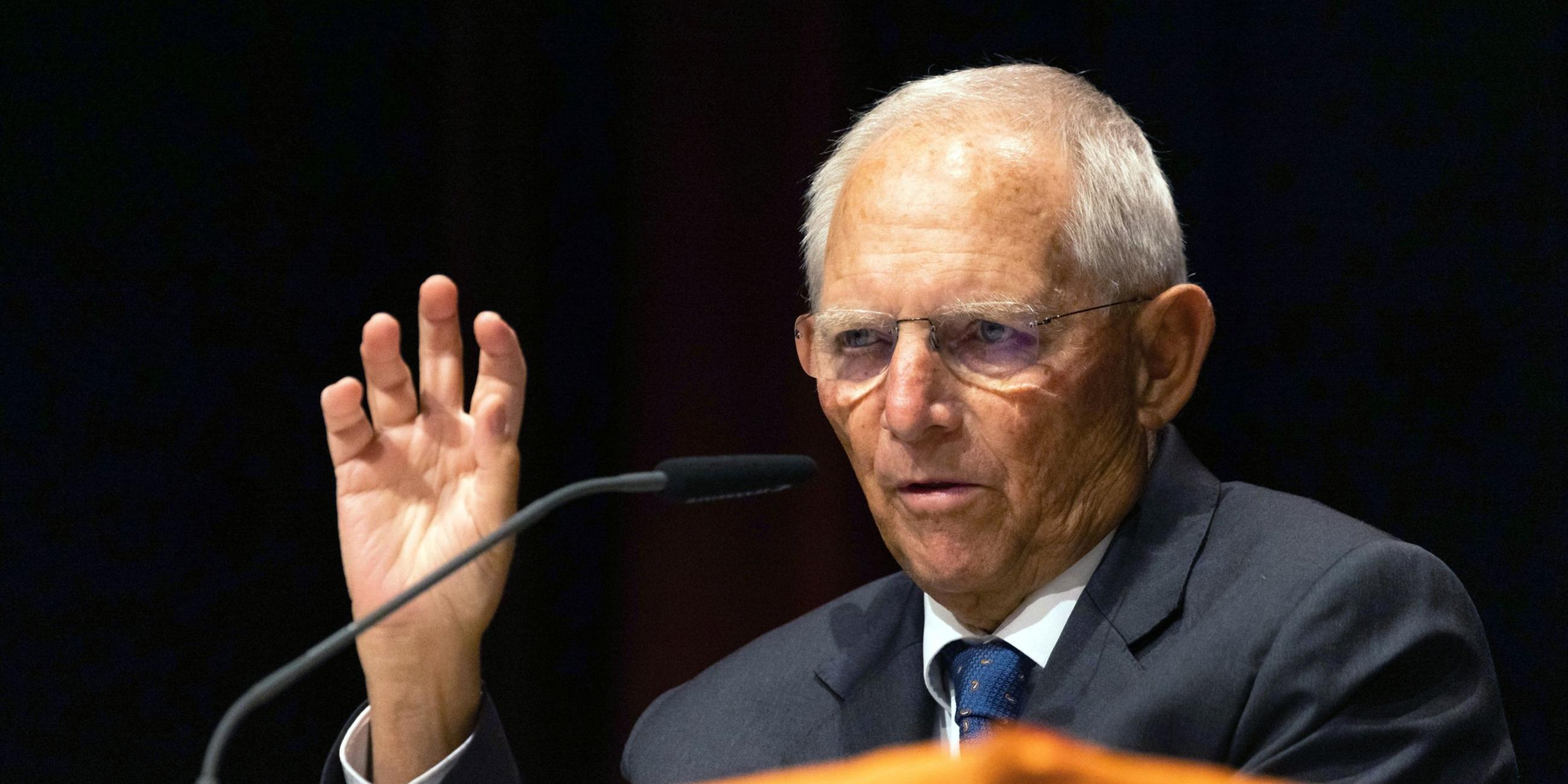 Wolfgang Schäuble (CDU), Bundestagspräsident.