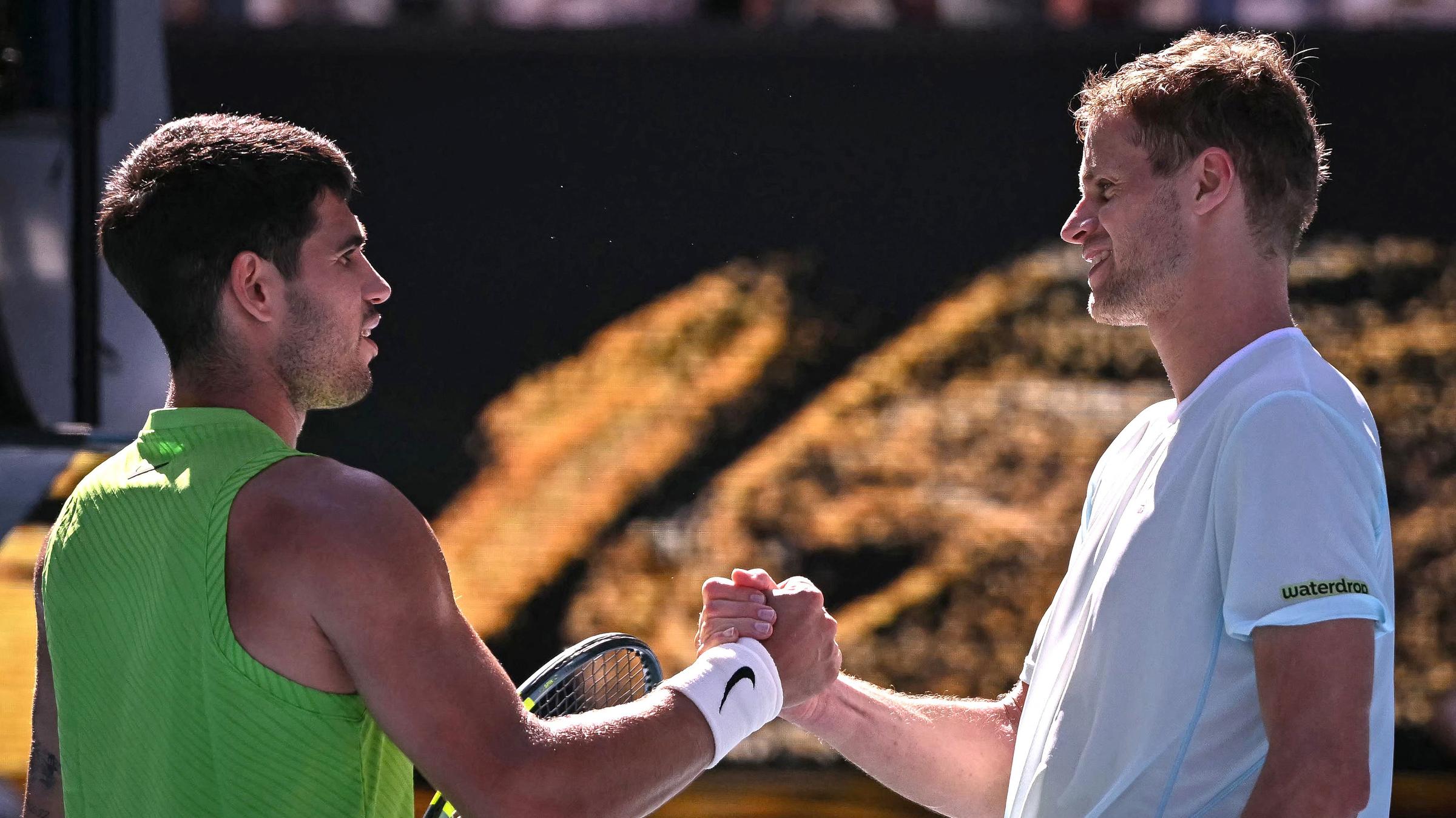 Tennis Australian Open: Carlos Alcaraz und Yannick Hanfmann
