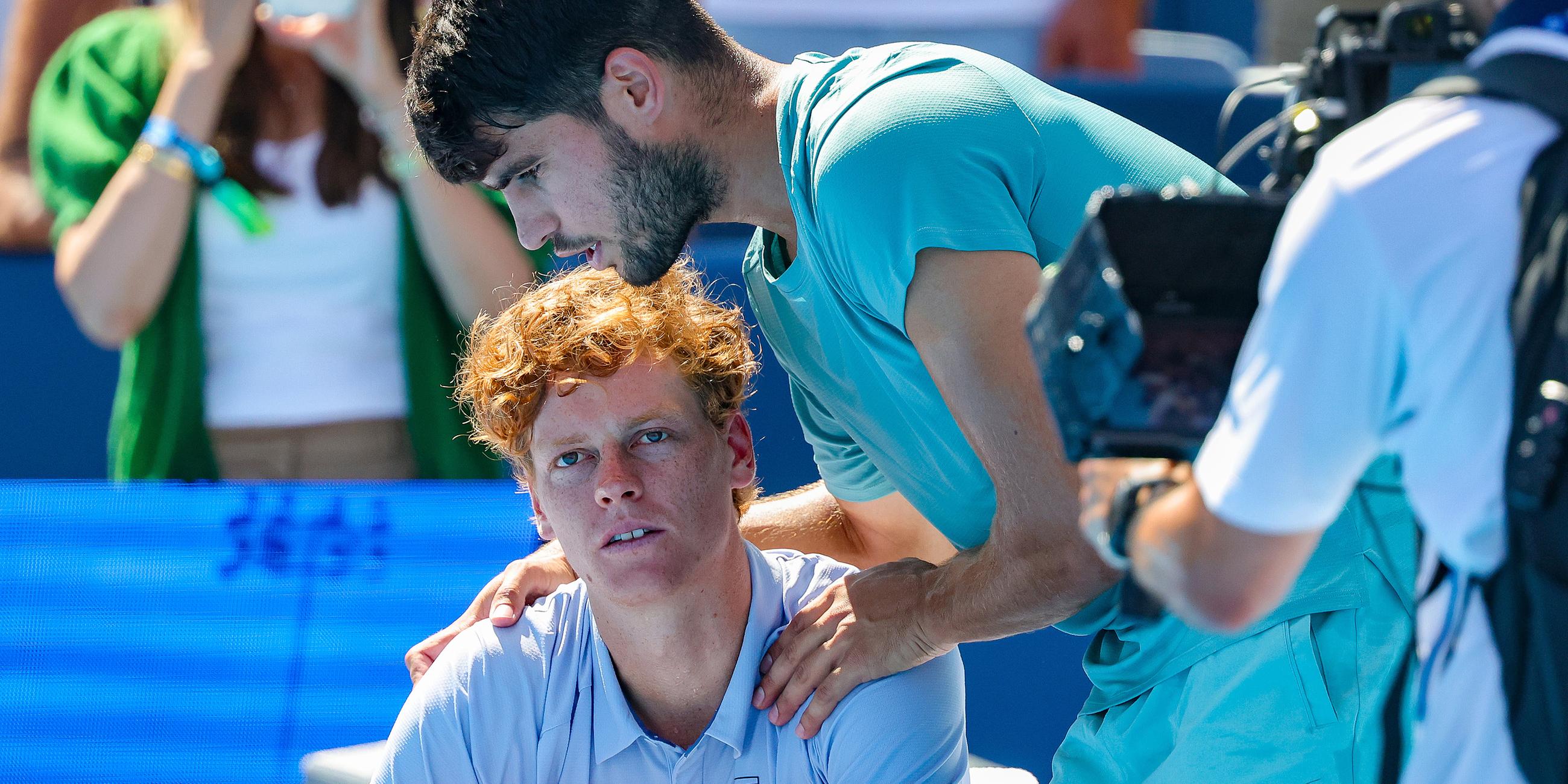 Tennis: Cincinnati Open - Jannik Sinner (ITA) und Carlos Alcaraz (ESP) 