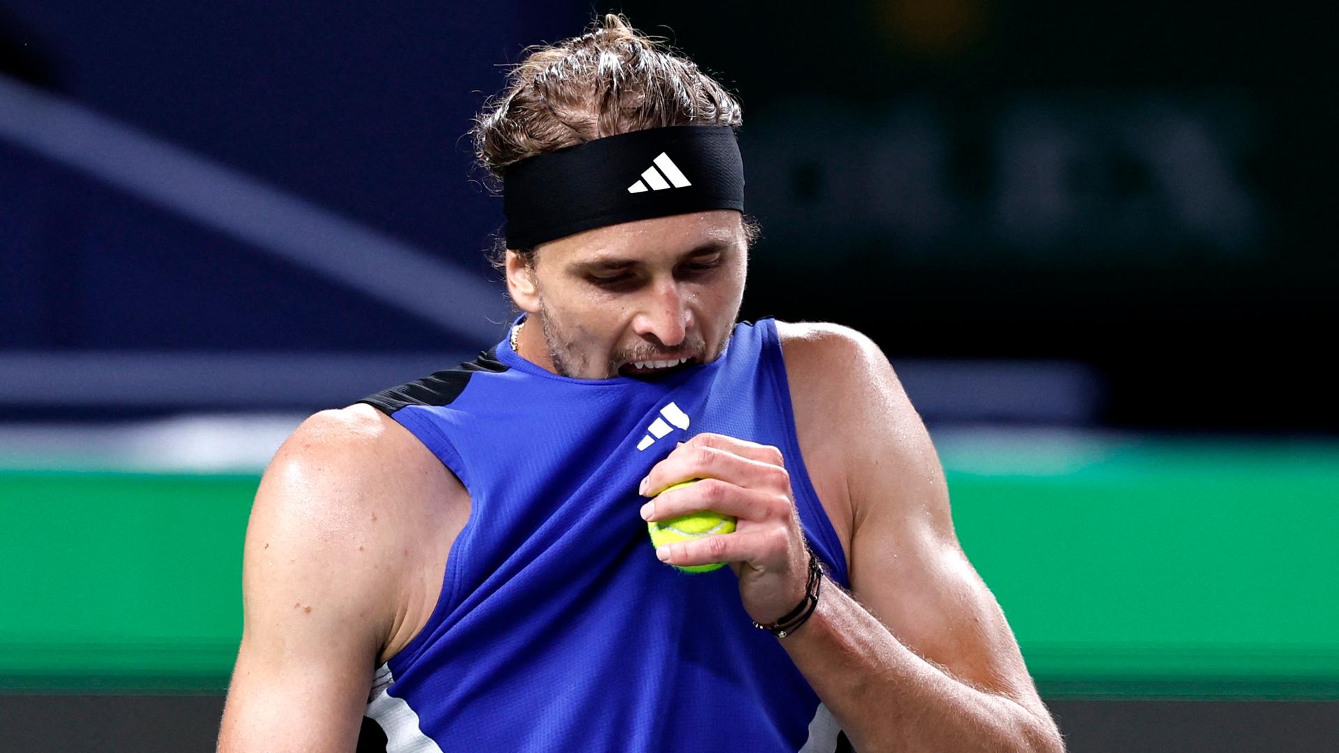 Aus im Achtelfinale: Alexander Zverev beim Tennis-Masters-Turnier in Shanghai.