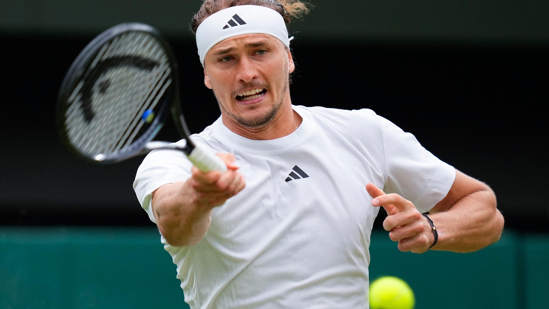 Tennis: Alexander Zverev in Wimbledon.