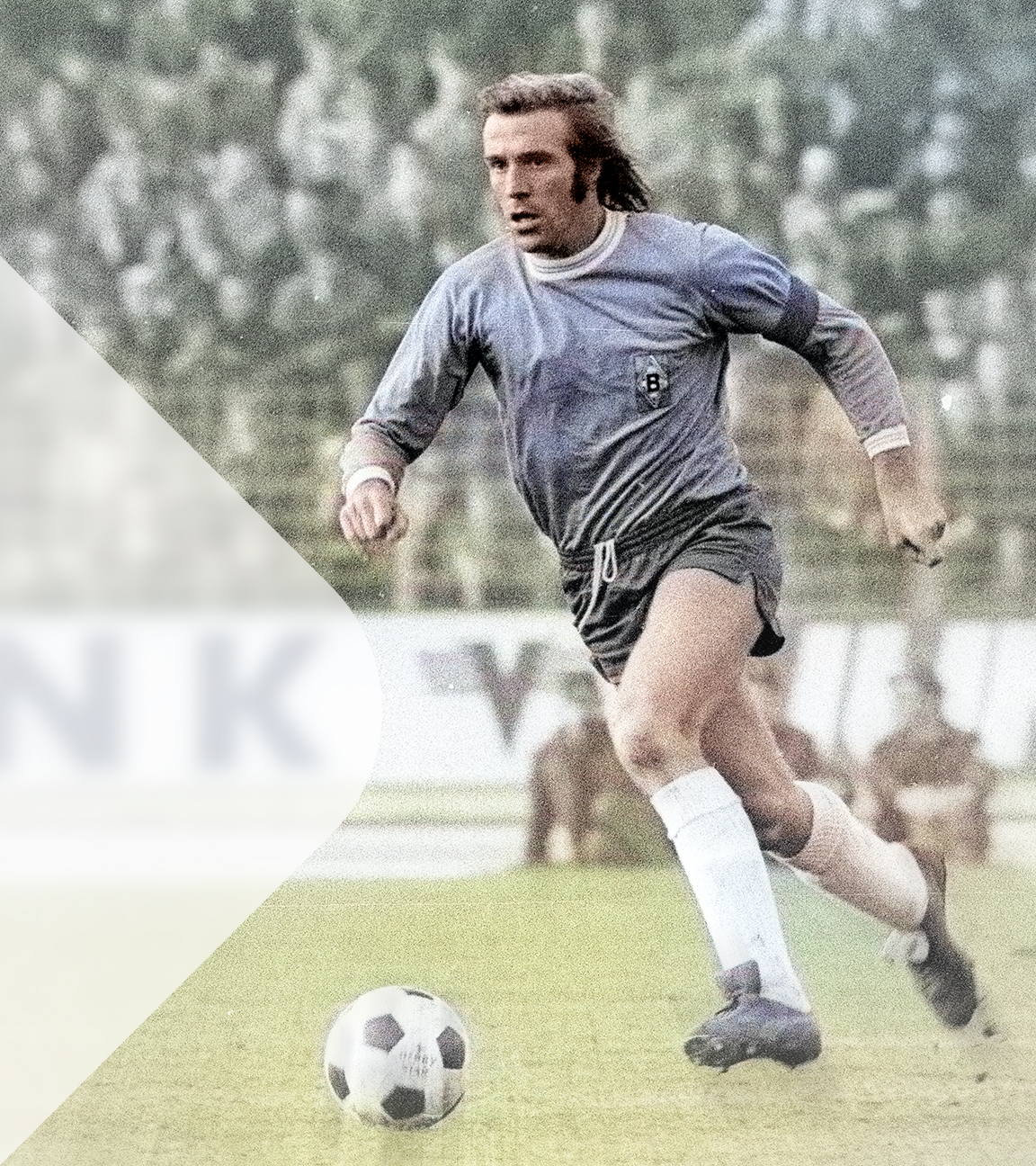 Gerd Müller im Spiel der deutschen Nationalmannschaft, 1970