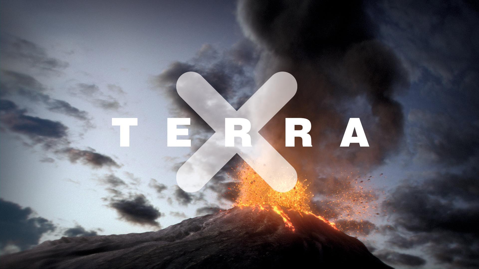 Vulkan mit Terra X Logo