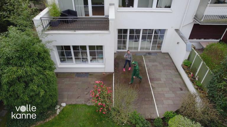 Terrasse sauber machen