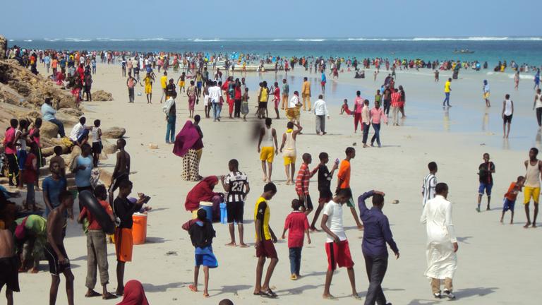 Lido Beach in Mogadishu