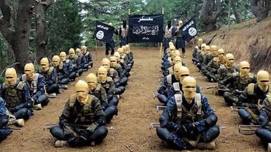 Kämpfer der Terrororganisation Islamischer Staat Provinz Khorasan.