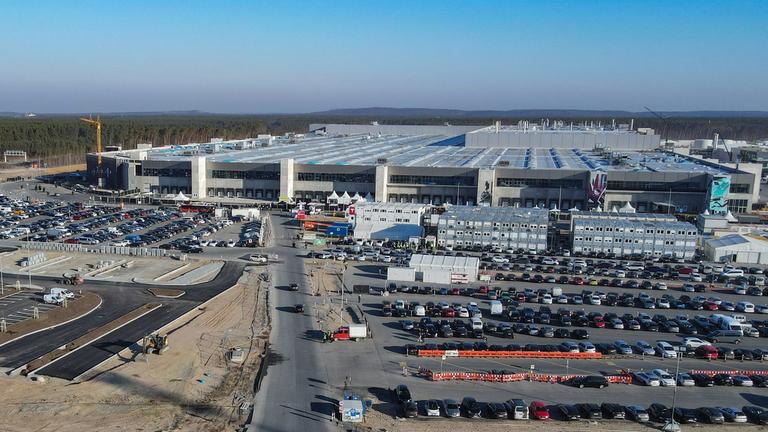 Tesla-Fabrik von oben