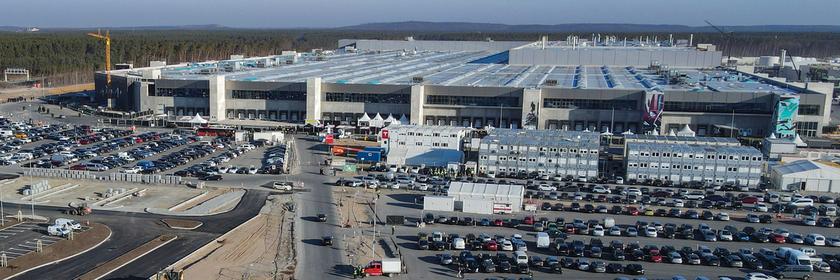 Tesla-Fabrik von oben