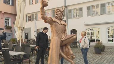 Teufelsstatue in Esslingen