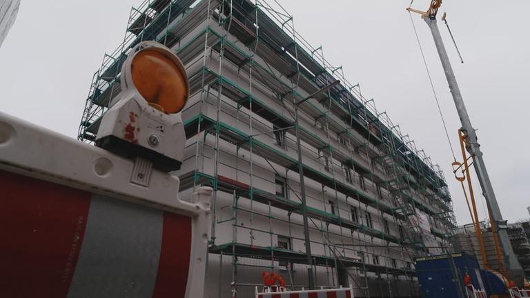 Bau eines Mehrfamilienhauses