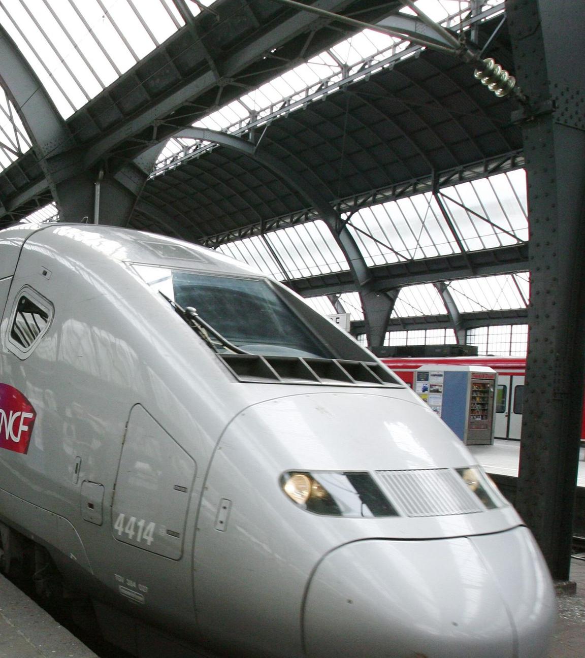 TGV im Bahnhof Karlsruhe 