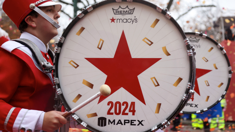 Trommler auf Thanksgiving Parade