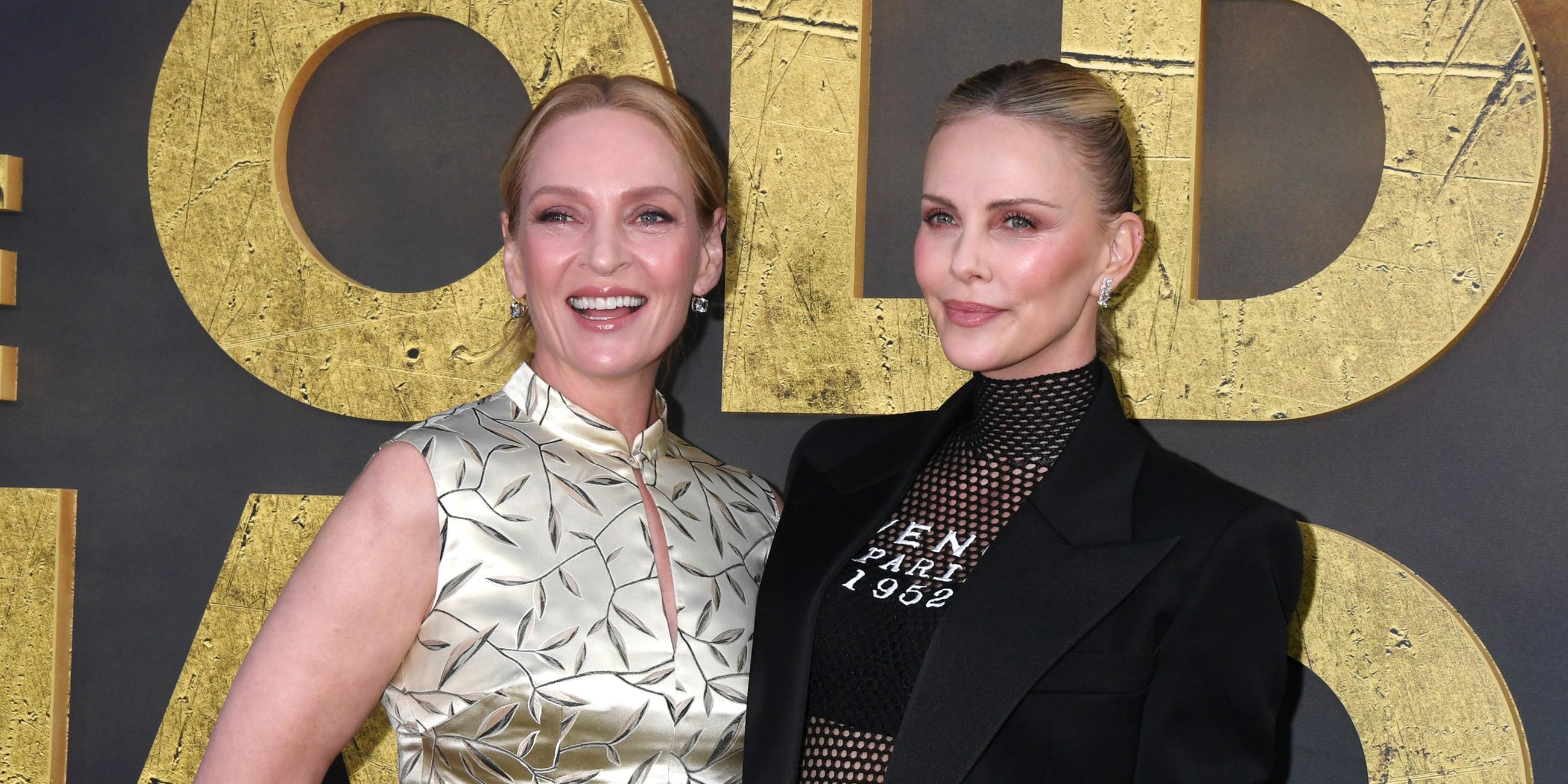 Uma Thurman & Charlize Theron