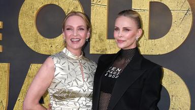 Uma Thurman & Charlize Theron