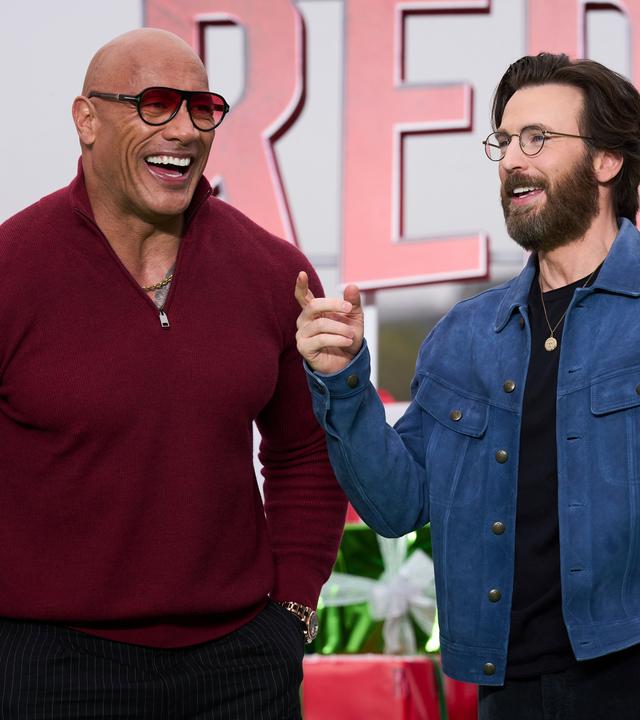 Dwayne "The Rock" Johnson und Chris Evans