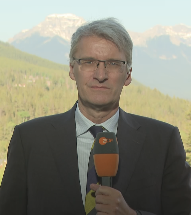 ZDF-Korrespondent Elmar Theveßen in Kananaskis