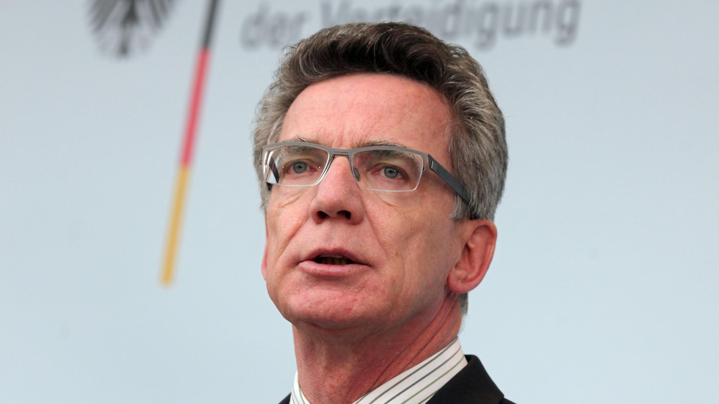 Thomas de Maizière am 25.05.2011 in Berlin