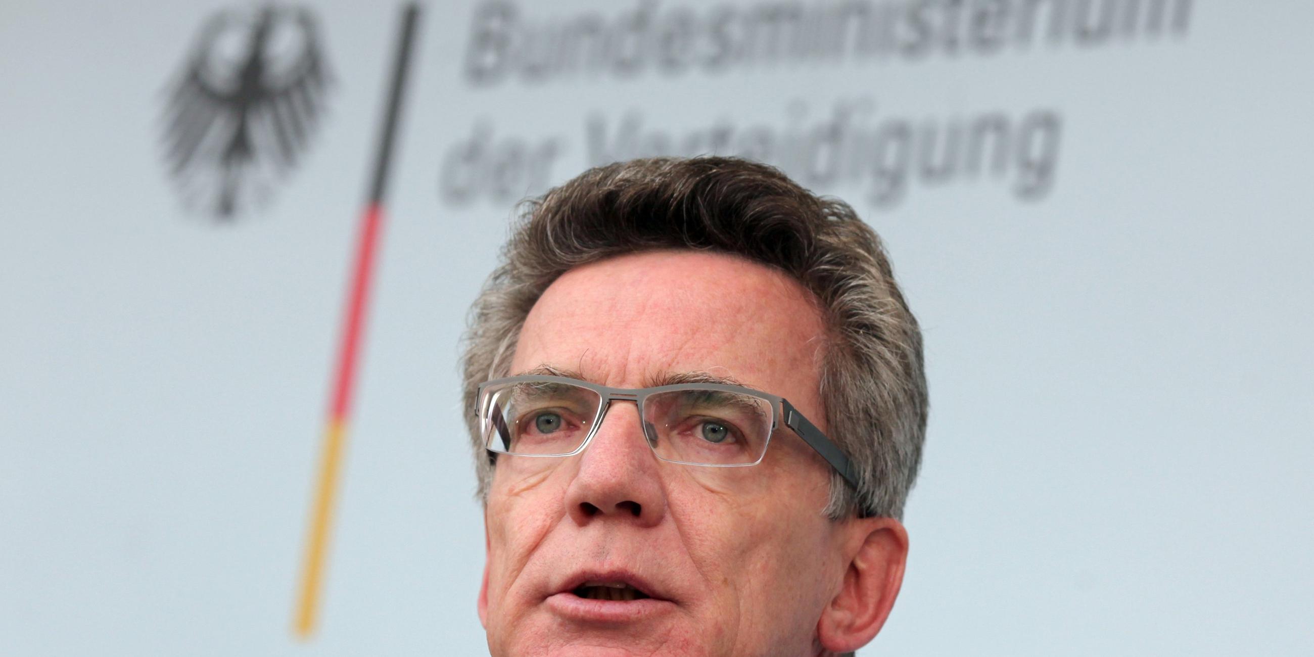 Thomas de Maizière am 25.05.2011 in Berlin