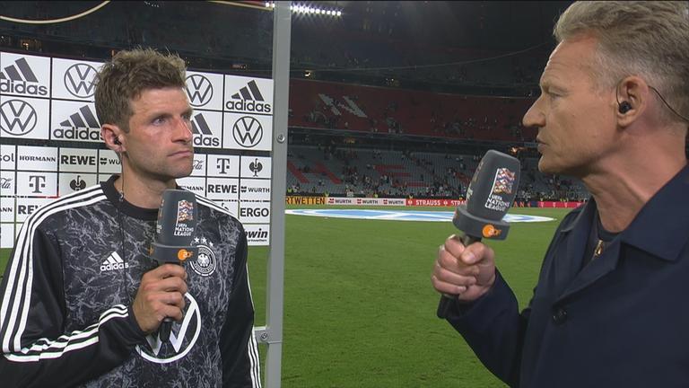 Fußball: Thomas Müller nach dem 1:1 gegen England.