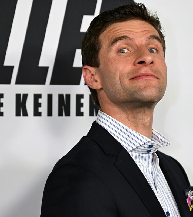 Fußballweltmeister Thomas Müller auf der Premiere des Film "Thomas Müller - Einer wie keiner