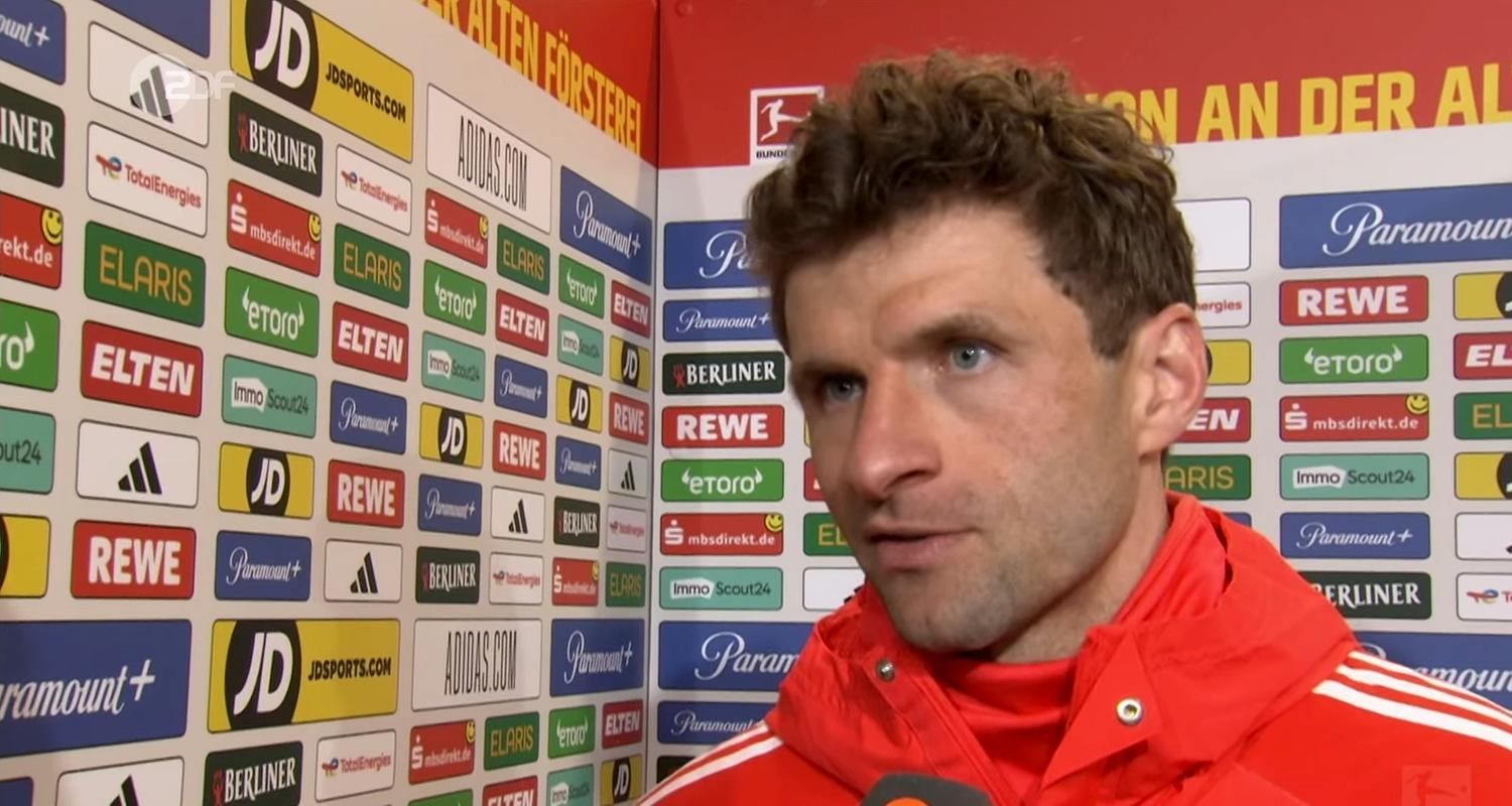 Thomas Müller im Gespräch mit dem zdf (sportstudio).