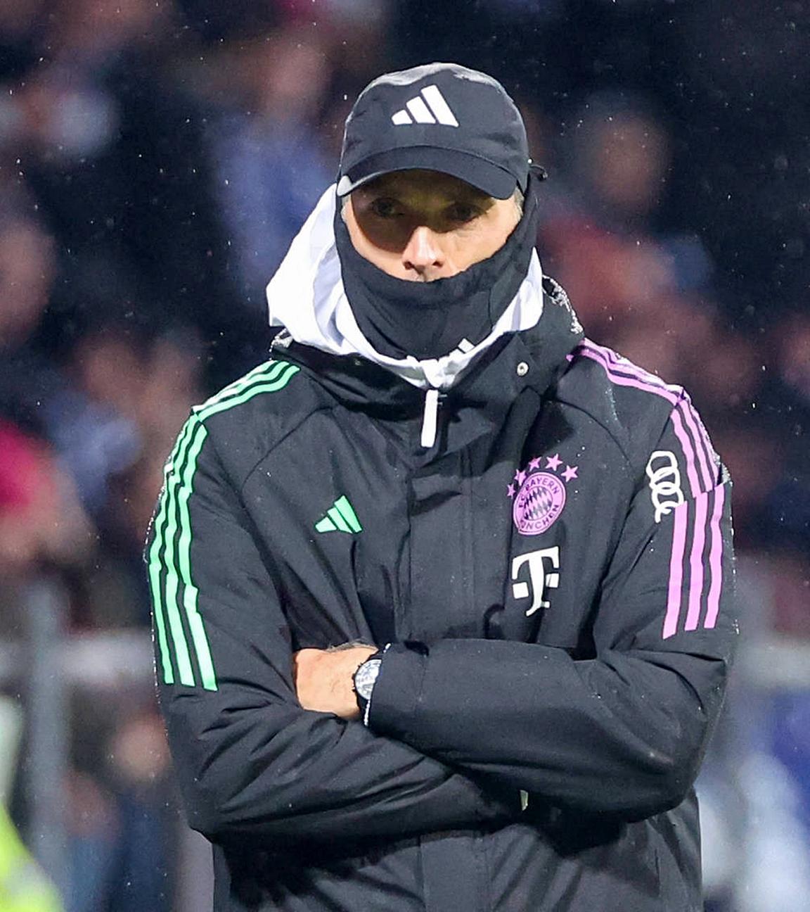 Trainer Thomas Tuchel (Muenchen) unzufrieden.