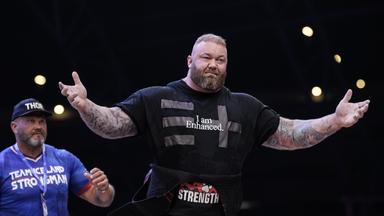 Gewichtheber Thor Bjornsson in Las Vegas
