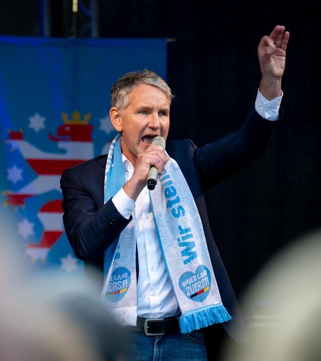 Thüringen, Erfurt: Rede des Vorsitzenden der AfD-Fraktion im Thüringer Landtag, Björn Höcke (AfD). Archivbild
