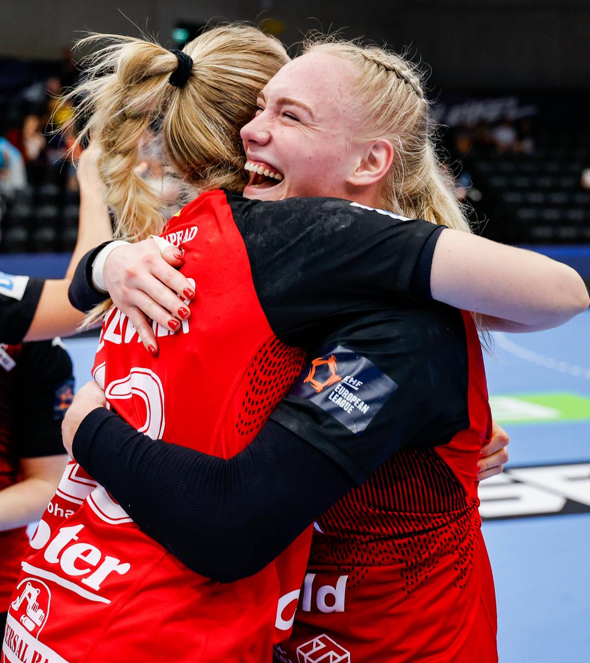Thüringens Johanna Reichert jubelt zum Sieg nach dem Spiel gegen Dijon am 03.05.2025.