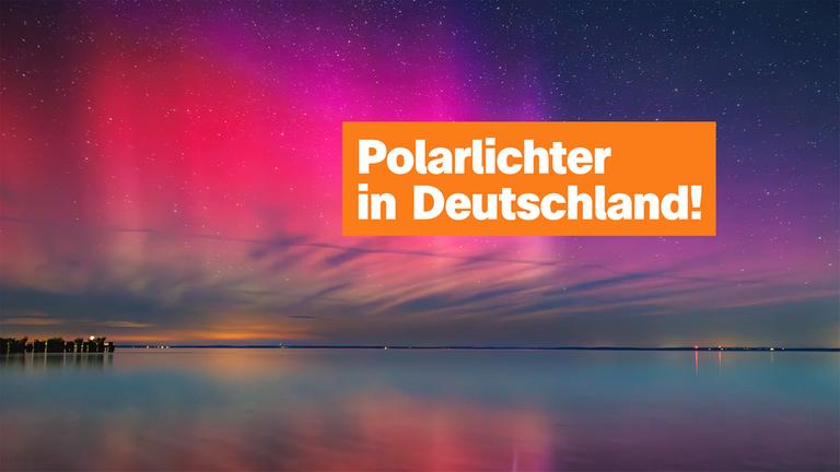 Pinkfarbene Polarlichter 