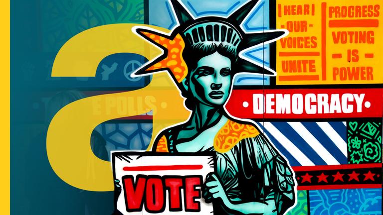 Graffitti der Freiheitsstatue