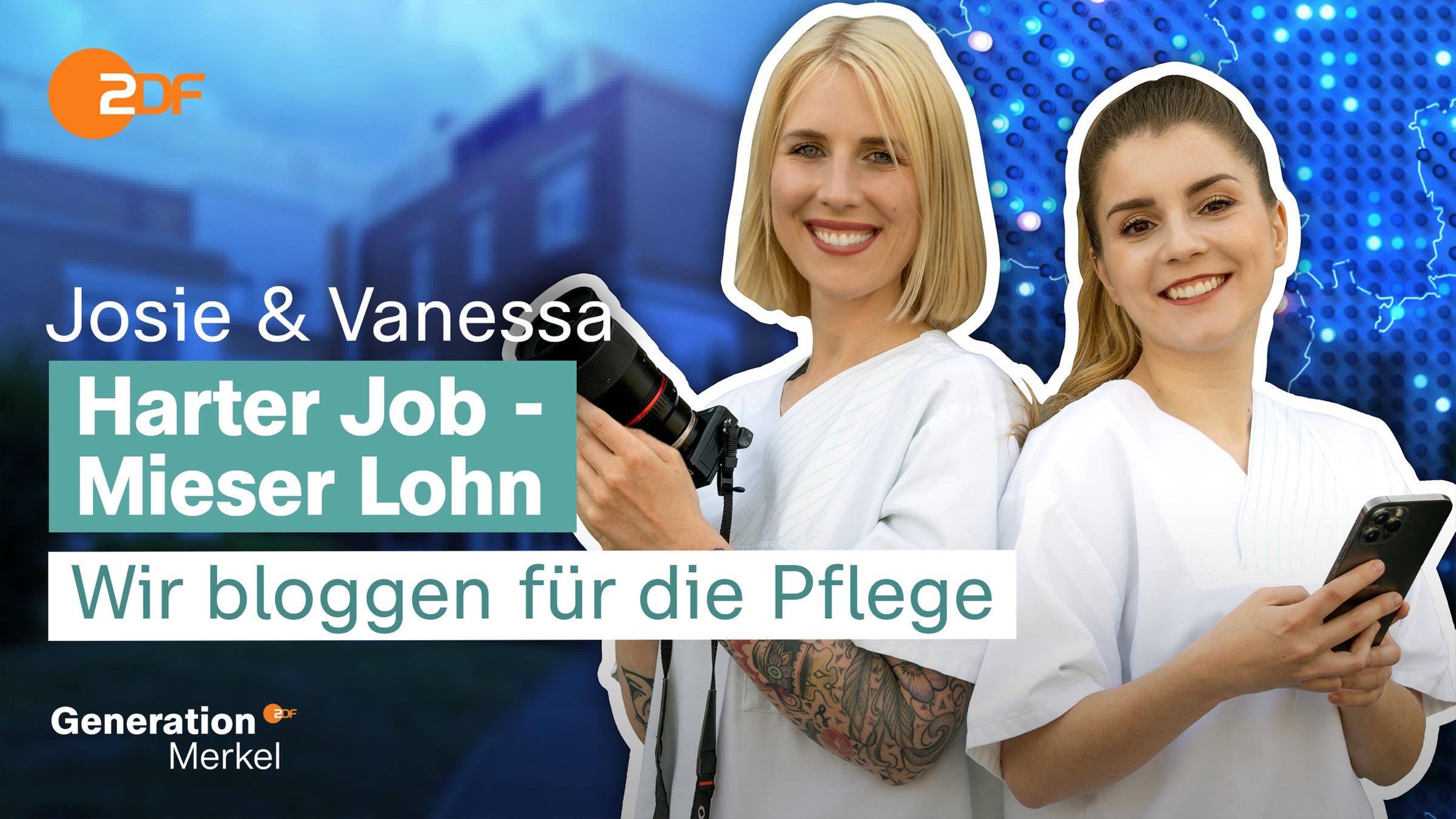 Vanessa Schulte und Josie Seiler beide sind Auszubildende der Gesundheits- und Krankenpflege.